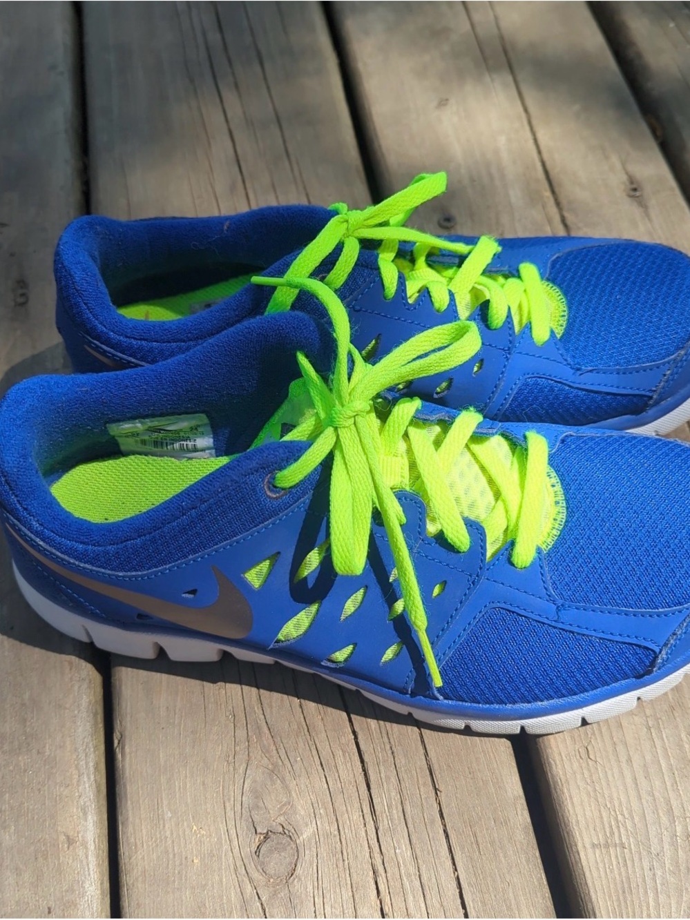 Blue Nike Shoes (Youth Size 6)